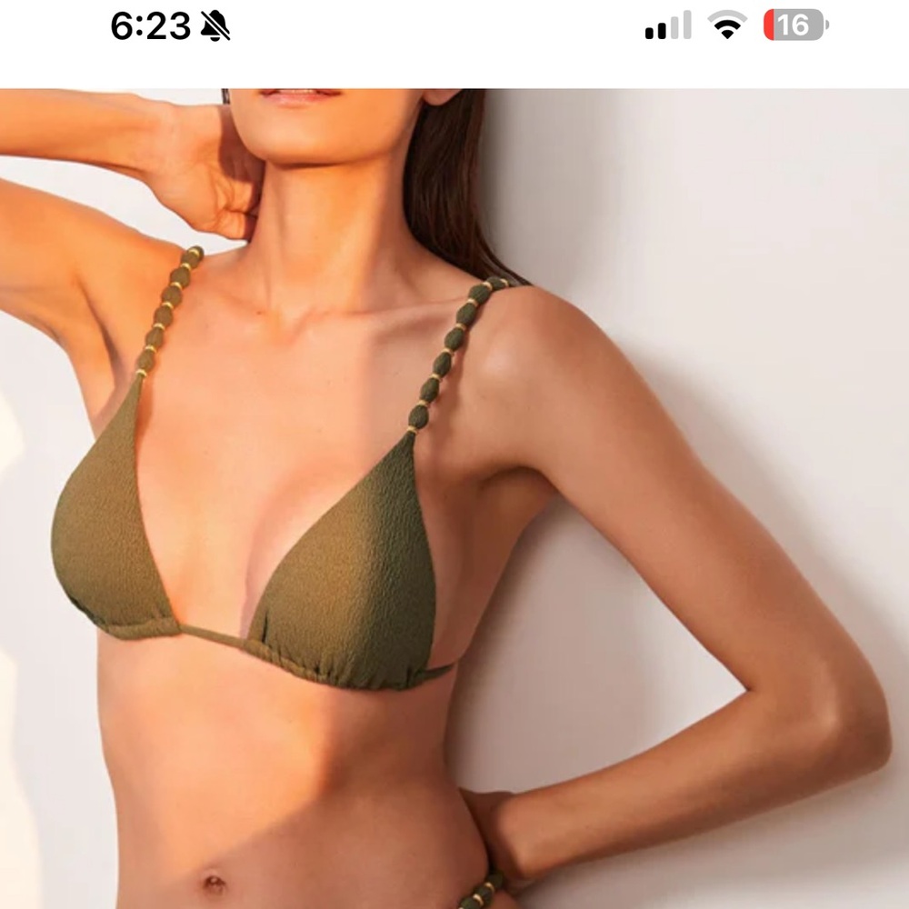 Firenze bead tri top green